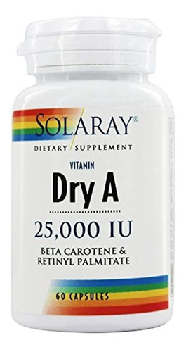 Solaray - Vitamina A 25,000 Ui | Piel Y Ojos Saludables, Act