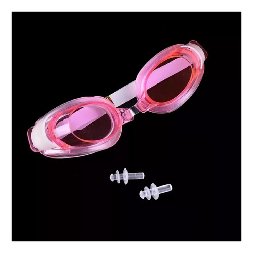 Gafas Para Piscina Antiempañables Ajustables Marin Lentes Gafas De Buceo Para Natación + Tapones De Oídos Gafas Acuáticas Profesionales Para Adulto Y Niños Lentes Para Buceo Color Rosados Marin