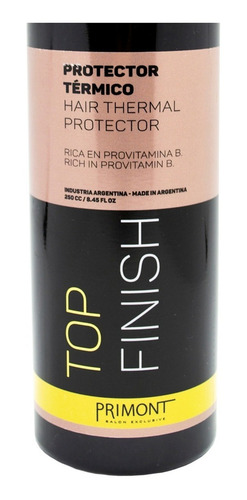 Primont Top Finish Protector Térmico Hidratante Pelo 250 g en loción Primont Top Finish