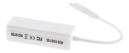 Adaptador De Red Micro Usb A Lan 10/100mbps Fast Ethernet