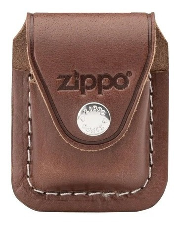 Estuche Zippo De Cuero Marron Original Usa Lpcb