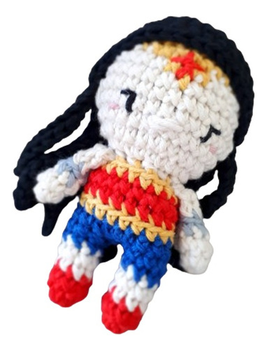 Muñeca Mujer Maravilla Amigurumi Tejida - Pipelino