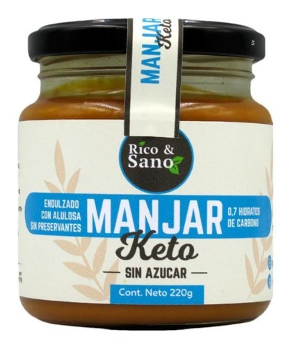 Manjar Keto Sin Azucar 220g - Alulosa - Ketofree