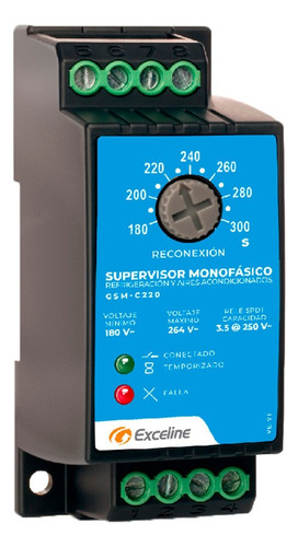 Protector Voltaje Monofásico Refrigeración 220v Exceline