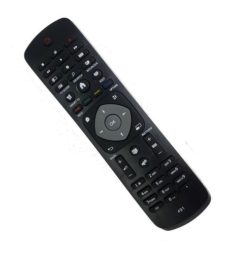 Control Remoto Para Tele Philips 3d Led Smart Tv Lcd 491 