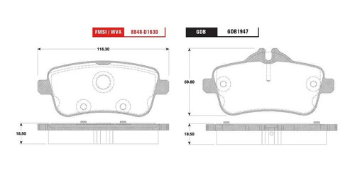 Balata Trw Gdb1947 Mercedes-b Ml63 Amg 2012 2013 2014 2015