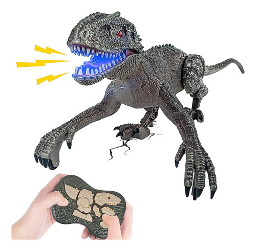 Juguetes De Dinosaurios Con Control Remoto Velociraptor De D