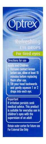 Optrex Gotas Refrescantes Para Vista Cansada 10ml