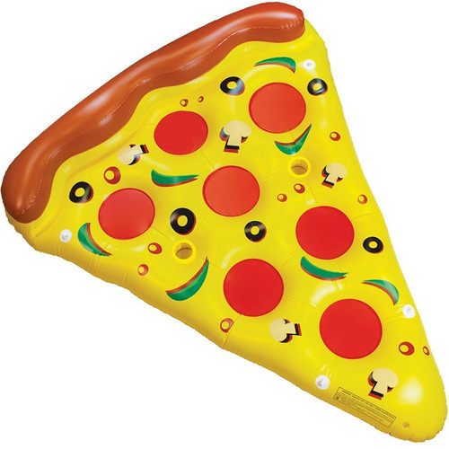 Inflable Piscina Pizza Gigante Flotador Posa Vaso Floaties ®