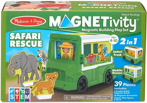 Melissa And Doug Magnético Camión Para Safari Juguete