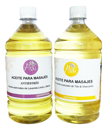  Aceite Para Masajes 2lts. Con Aceite Esencial