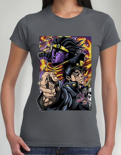 Playera Mujer Jojos Jotaro Kujo Algodón Premium #0002949