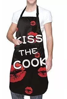 Nobran Kiss The Cook Aprons For Women Men Apron Funny With 2