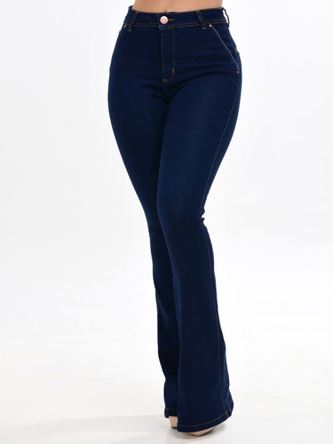 Calça Jeans Flare Empina Bumbum  Feminina Lycra Moda Fler