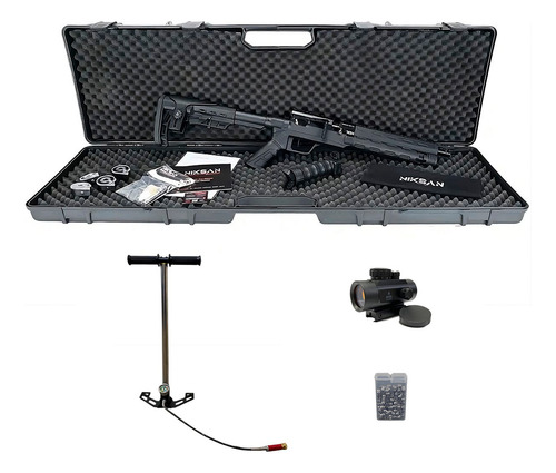 Carabina Pressão Pcp Tacto S 5.5 Tag+ Reddot+ Bomba+ Chumbo