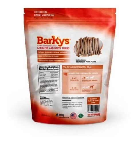 Palitos De Carnaza Barkys Carne 1 Kg Premios Jerky Sticks