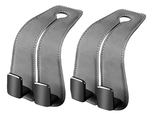 New 2 Ganchos Traseros De Cuero For Asientos De Coche