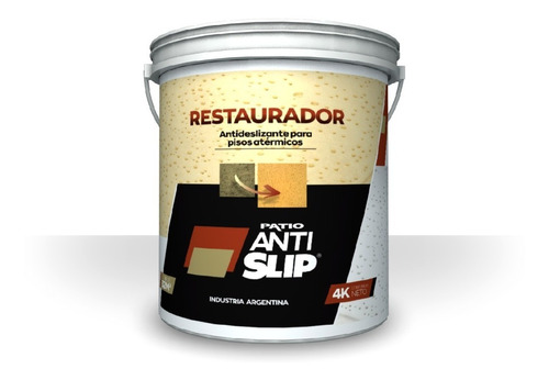 Pintura Patio Restaurador Balde X 4kg Marfil Bordes Pileta