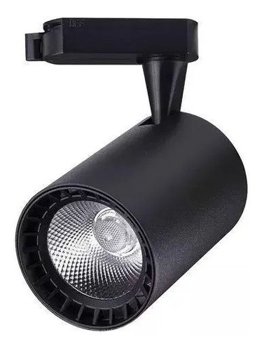 Spot Trilho Eletrificado Preto 6500k  Branco Frio 10w Galaxy