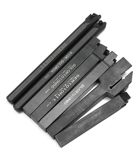 Portaherramientas Cnc Clcr 10 Mm Juego De 7 Piezas Y 7 Inser