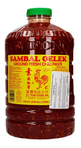 Salsa Sambal Galón 3.85kg Oelek Original 