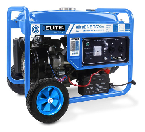 Generador Portatil A Gasolina Max 4kw 4t 15l Elite 2g40
