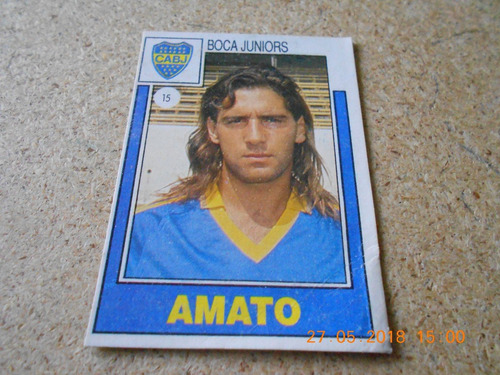 Figurita Futbol Boca Recuperada De Album - Amato