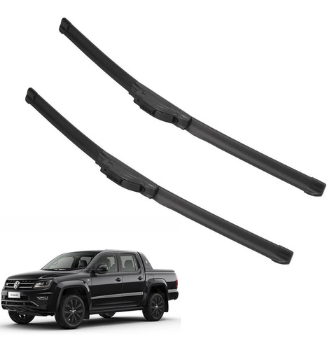 Kit 2 Escobillas Delanteras Flex Goma Vw Amarok Todas