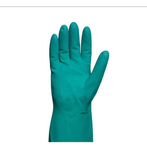 Guante Acrilo Nitrilo Flocado Verde Certif X 6 Pares Talle 8 Verde Claro