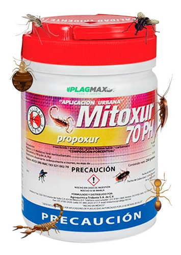 Mitoxur 70 250gr. Propoxur Insecticid@ Alacranes, Araña