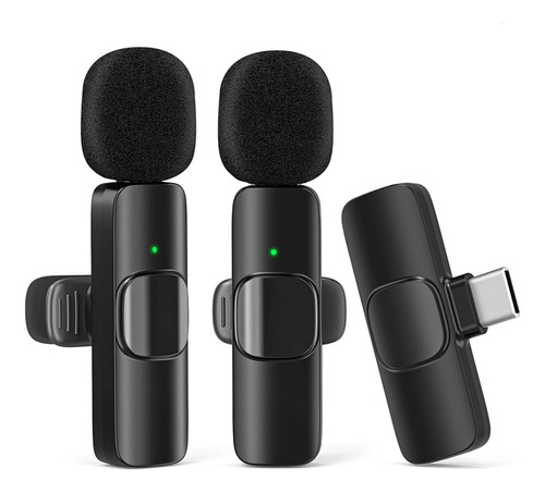 Microfono Inalambrico Profesional Solapero Dual Usb Celular