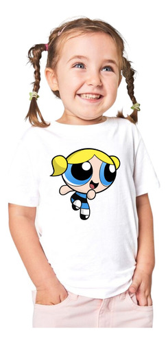 Playera Chicas Super Poderosas Burbuja Niña Personalizada