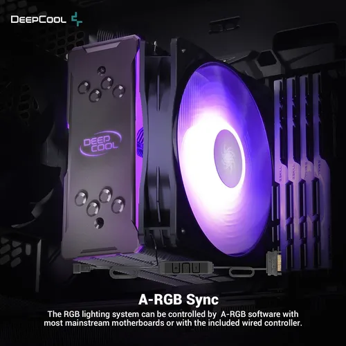 Deepcool Gammaxx Gt Un Rgb Cpu Enfriador De Aire De Un ...