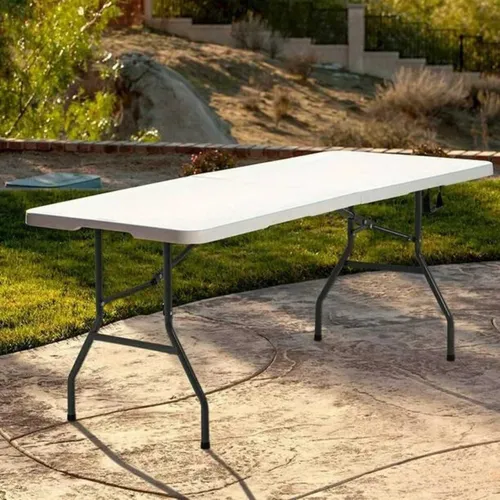Mesa Plegable Portátil Para Interior Y Exterior 240x75x74