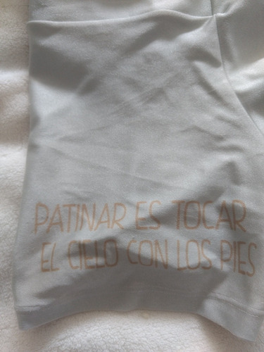 Short Lycra Patin Para Entrenar Gris T 6 Gimnacia Pantalon