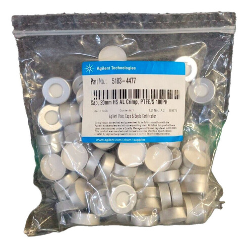 5183-4477 Cap, 20mm Hs Al Crimp 100/pk