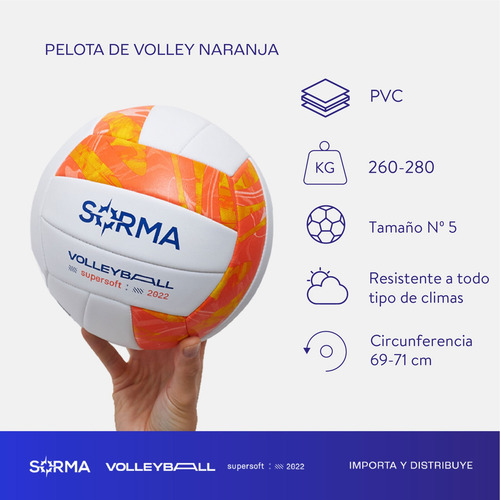 Imagen 2 de 9 de Pelota De Voley Tricolor Apto Profesional Pvc Super Soft