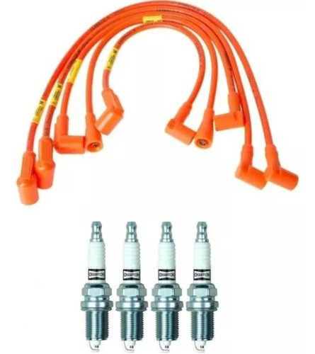 Kit Cables Y Bujías Ferrazzi Fiat Uno Duna Motor Tipo 