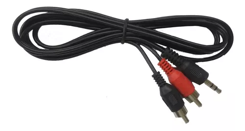 Cable Mini Plug 3.5 a 2 RCA Macho 3 Metros