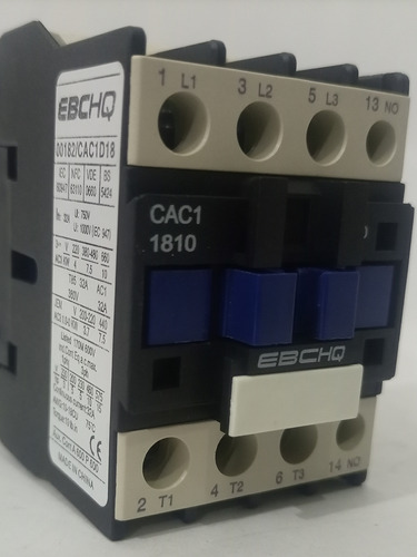Contactor Tripolar Cac1-d1810, 18 Amp / 220vac, Ebchq.