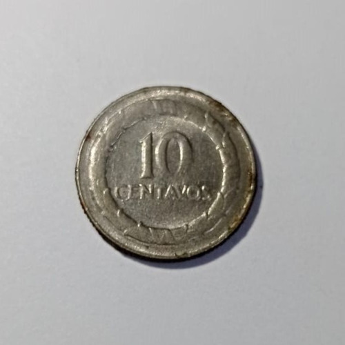 Moneda De 10 Centavos Colombianos - 1968