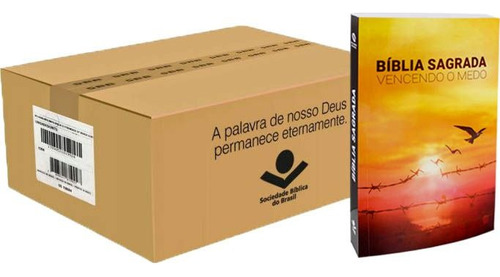 Caixa Bíblia Sagrada Vencendo o Medo: Caixa com 44 Unidades, de Sociedade Bíblica do Brasil. Editora Sociedade Bíblica do Brasil, capa mole em português, 2017