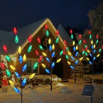 Comprar Decoracion Navidad Para Exterior 4 Juego Luz Solar Arbol 80