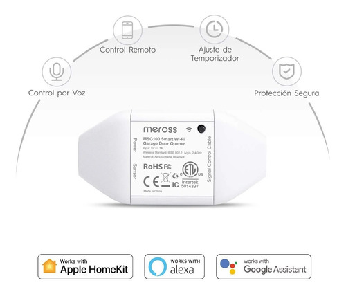 Abridor Inteligente Para Puerta De Garaje - Apple Homekit
