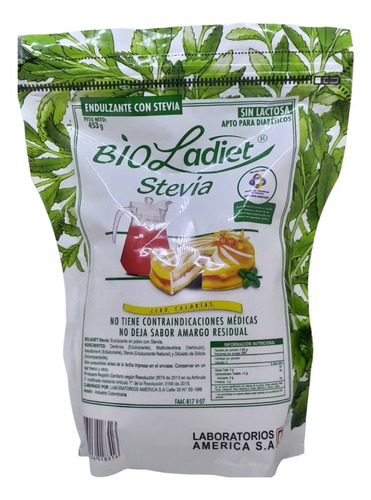 Stevia Bio Ladiet Bolsa Doypack - Kg a $66