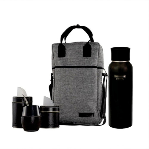 Bolso Matero + Set Para Mate + Termo 1,2 Lt 360 Crossmaster