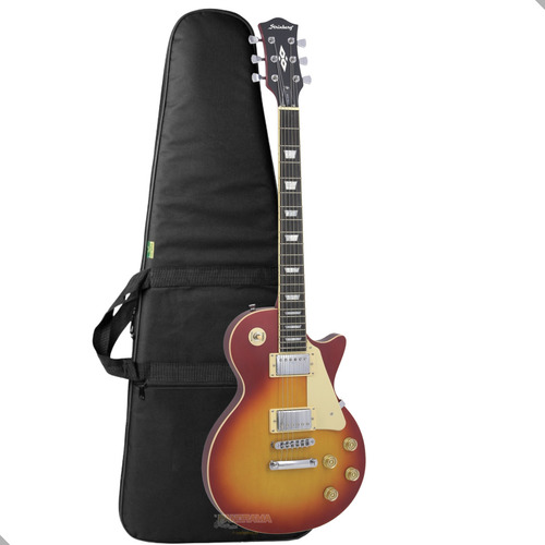 Guitarra Les Paul Strinberg Lps230 Sólido Tipo Gibson + Capa Cor Cherry Sunburst Satin Material Do Diapasão Madeira Técnica Orientação Da Mão Destro