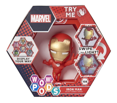 Figura Luminosa Wow! Pods De Iron Man Marvel