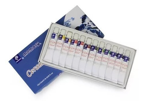 Imagen 7 de 9 de Combo 12 Pinturas Para Arcilla Al Horno Casero + 3 Liners