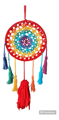 Mandala Atrapasueños 7 Chakras Crochet